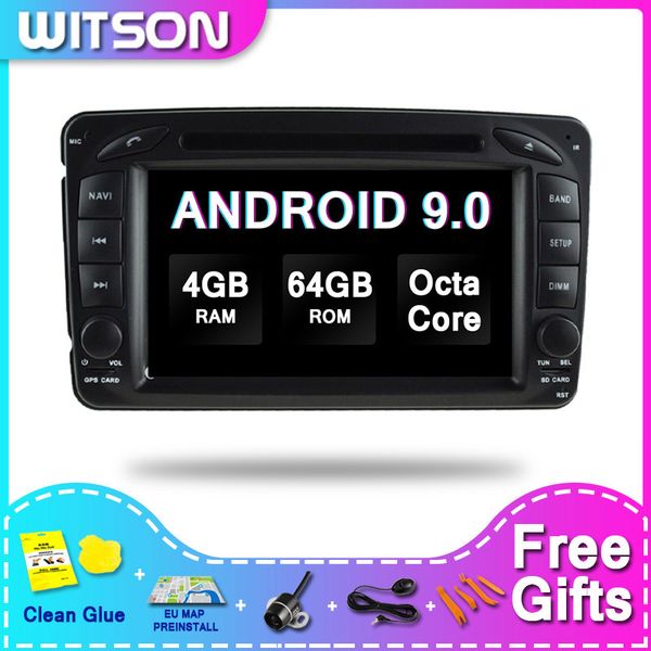 

witson android 9.0 2 din car dvd gps for - c class w203 touch screen car dvd gps 4gram 64gbrom