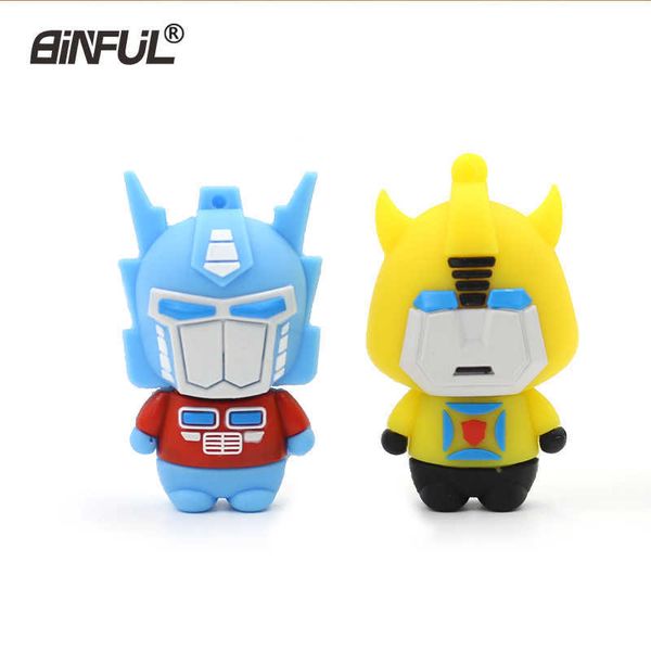 

transformers usb pendrive 64gb usb2.0 flash 32gb machin memory stick drives16gb lovely pen drive 8gb 4gb u disk gift