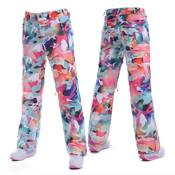 

2019 new fabric women's snowboard pants ski trousers waterproof windproof breathable+original goods
