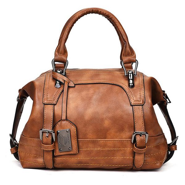 

women bag 2019 vintage shoulder bag women handbags soft leather crossbody bags for women ladies boston bolsa feminina kl279