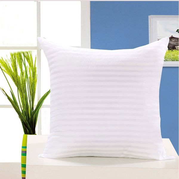 

1pc standard cushion core polyester pillow inner filling soft throw seat pillow interior car home decor insert white all size
