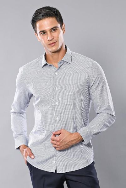 

self print navy blue male shirt unimart shop | wessi, White;black