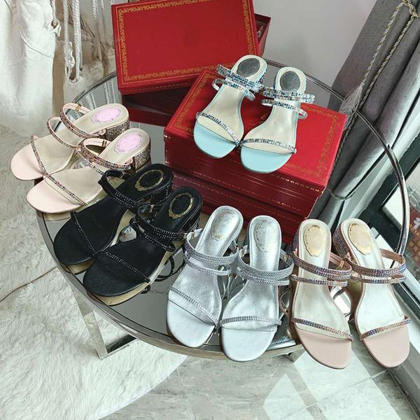 

2020 singleback women flip flop slippers slides bling rhinestone ladies shoes casual summer flat female crystal glitter woman, Black