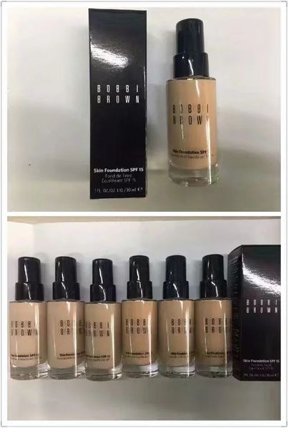 

6pcs 2018 самый продаваемый новый бренд SPF15 foundation liquid 30ml long wear!! Бесплатная доставка