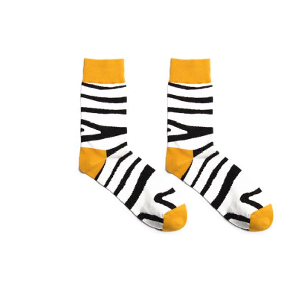 

new wholesale men and women zebra crocodile yellow green color high tube long socks zej002, Black