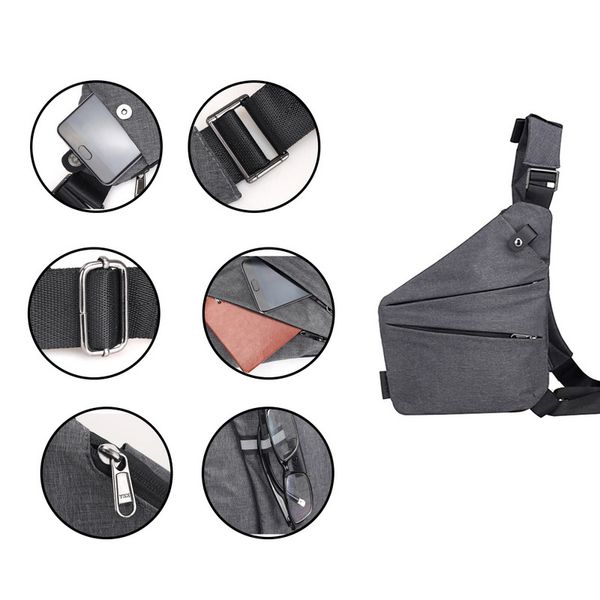 

dihope male chest bags -theft bag men shoulder bags men hidden chest retro crossbody bag