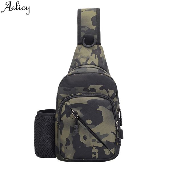 

aelicy camouflage design nylon men chest pack single strap back bag travel crossbody casual handbags bags sport phone bag new