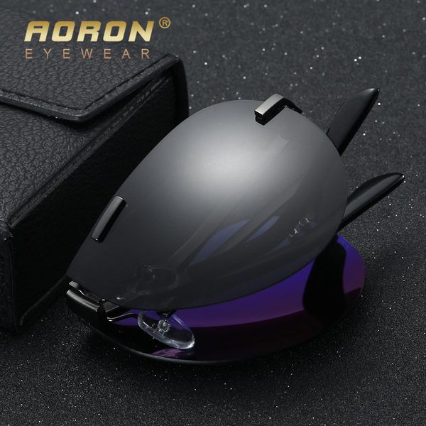 

aoron мужского поляризованных очков места сгиба женского сложенные солнцезащитные очки складной портативный ретро очки gafas, White;black