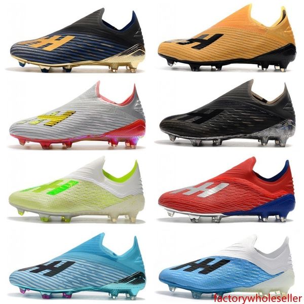 

2020 new x 19.1 fg mens soccer shoes with shoelace cleats chaussures crampons de football boots x19 scarpe da calcio