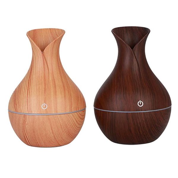 

usb led wood grain ultrasonic air humidifier aroma essential oil for office home car 130ml wooden ultrasonic air humidifier