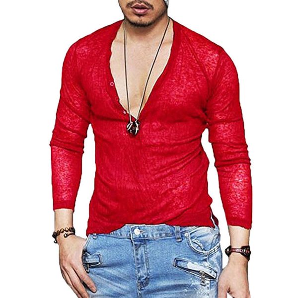 

мужчины хенли рубашки новый tee топы с длинным рукавом стильный slim fit футболки кнопка планкой случайных мужчин outwears популярный дизайн, White;black