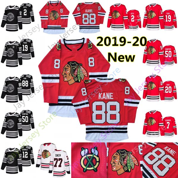 

2019-20 Chicago Blackhawks Jersey Patrick Kane Jonathan Toews Duncan Keith Brent Seabrook Alex DeBrincat Brandon Saad Corey Crawford Dach