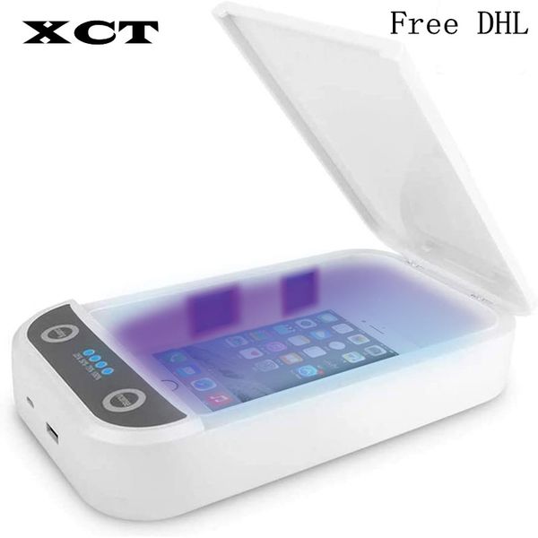 

uv sterilizer box for mobile phones disinfection multifunctional uv sterilization household protective products smart watch face mask dhl