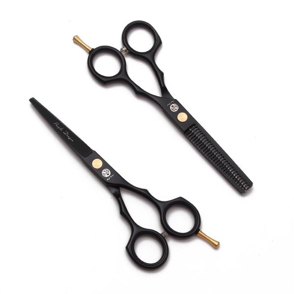 Tesoura de corte de cabelo de alta qualidade terno thinning tesouras Barber Fashionable Hair Scissors Razor para Salão Uso Grátis