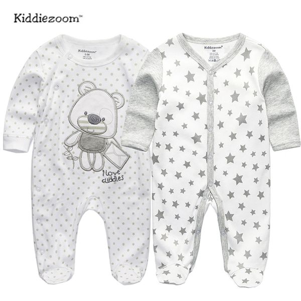 

2 pcs/set full sleeve cotton infantis baby clothing romper cartoon costume ropa 3 6 9 12  newborn boy girl clothes, Blue