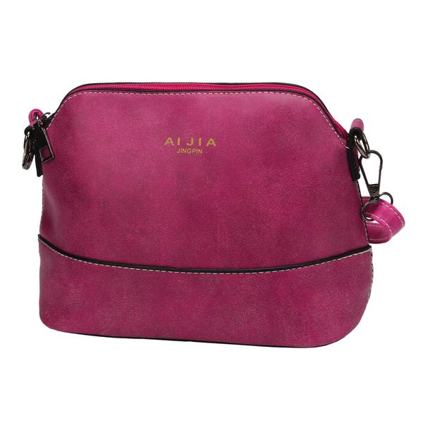 

fggs women scrub shoulder bag handbag pu leather purse satchel messenger bag red