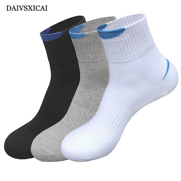 

3pairs/lot=6pieces socks cotton mens sweat-absorbent solid color mans sports socks casual cotton male, Black