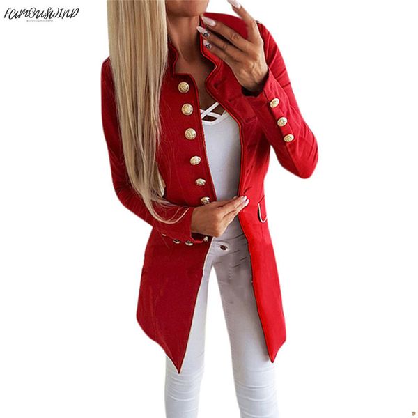 

quality high women polyester fashion simple office lady ol lapel long sleeve buttoned slim fit lapel suit jacket small coat sell, White;black