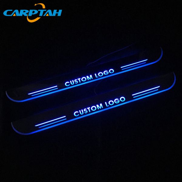 

carptah trim pedal led car light door sill scuff plate pathway dynamic streamer welcome lamp for custom made