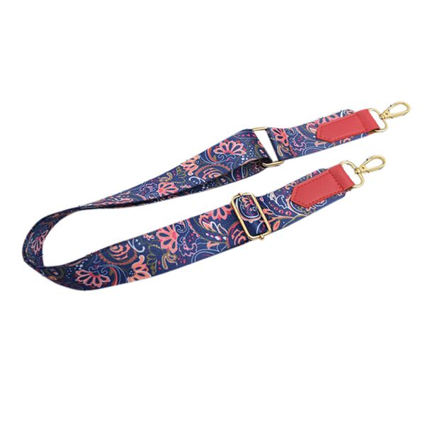 

women fashion colorful cotton chain rivet strap belt for shoulder bag replacement crossbody strap women bags accessories-30, Black