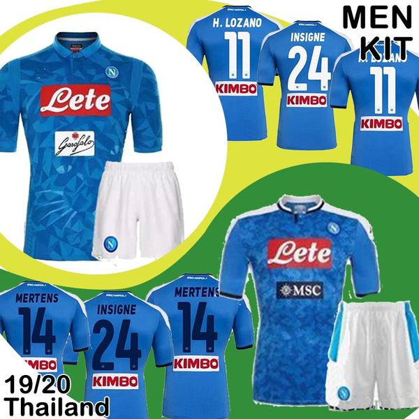 

kit 19 20 napoli soccer jersey home 2019 2020 napoli napoli hamsik insigne mertens callejon player rog football shirts, Black;yellow