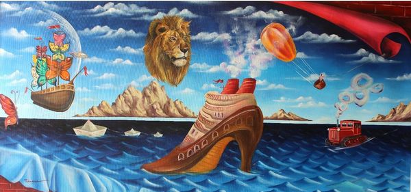 

eugene poliarush departure of the shoe home decor handpainted &hd print oil painting on canvas wall art canvas pictures 191214