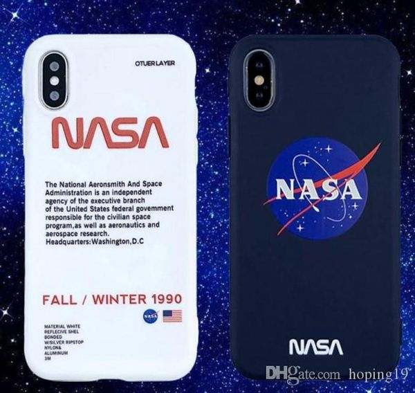 

Счастливый Два цвета NASA TPU матовый телефон чехол для Iphone 11 про макс X XR XS MAX Мягкий с