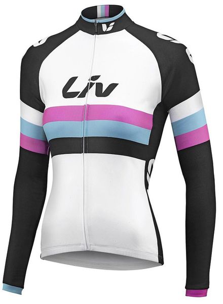 

liv 2017 outdoor sports cycling jersey spring summer bike bicycle long sleeves mtb clothing women wear bike jersey, Black;red