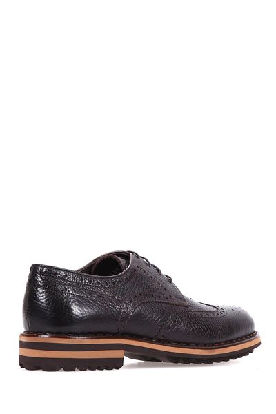 

derimod genuine leather coffee men 's casual shoes, Black