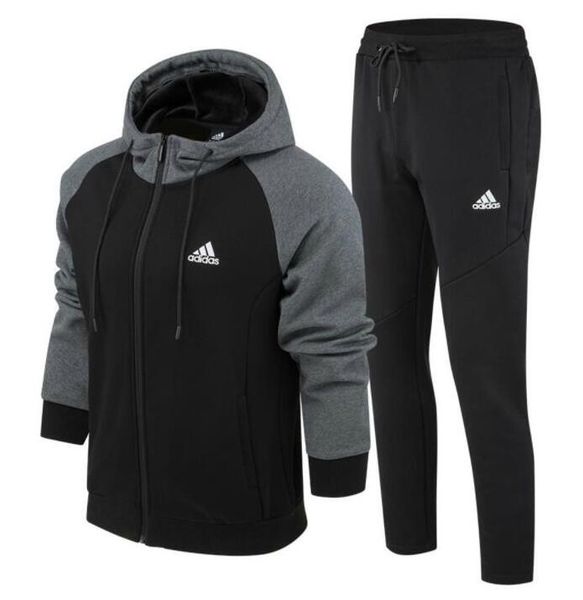 

new mens tracksuits brand track suits for mens sportswear with letters highly quality mens clothing size l-4xl, Gray