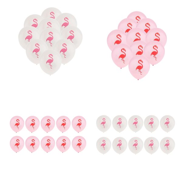 

pack of 40 flamingo latex balloon hawaiian luau decor 10 inch