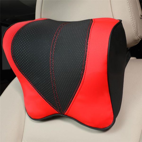

1pcs pu car headrest neck pillow seat pillow adjustable memory cotton car neck support travel support