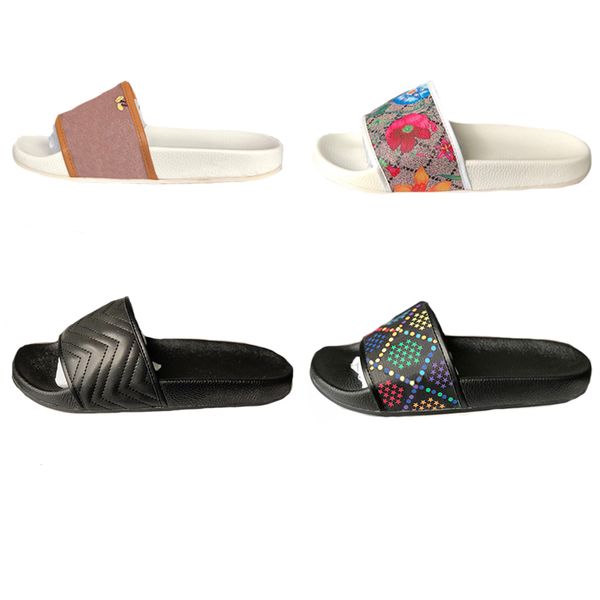

mens womens rubber slide sandal women sandals chaussures shoes slipper pearl snake print flip flops women striped beach causal slipper, Black