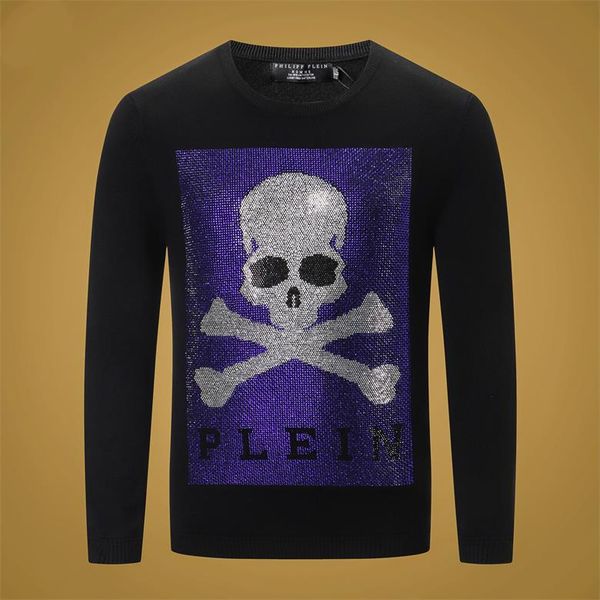 

2019 mens sweater pullover men brand mens sweater hoodie long sleeve sweatshirt letter embroidery knitwear winter clothing size -3#15, White;black