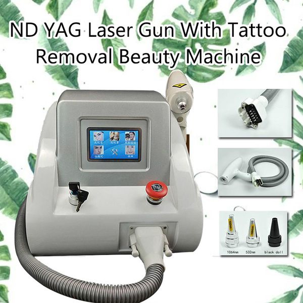 

selling portable tattoo removal laser machine q-switch nd yag laser tattoo removal treatmnet ing, Black
