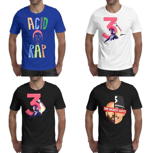 

fashion mens printing childish gambino chance the rapper t shirt black funny hip hop shirts classic number 3 the rapper logos, White;black