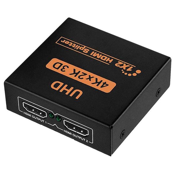 

aaae new 1x2 hdmi splitter v1.4b view 4k 3d 1080p one input to two output us plug