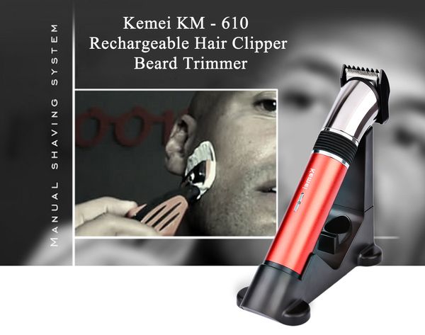 

kemei 610 электрический триммер волос km-610 chjpro триммер cutter триммер для бороды можно стирать перезаряжаемые