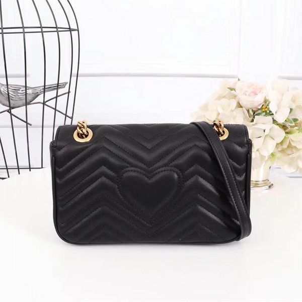 

marmont shoulder bags the latest luxury brand woman designer bag size 26*15*7 cm model 443497