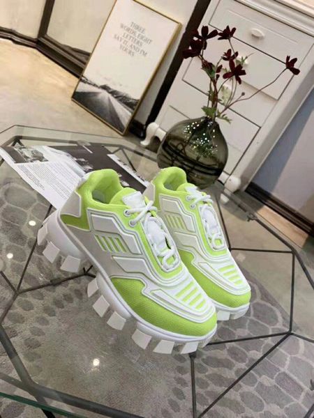 

women cloudbust thunder sneakers men casual shoes fashion luxe cloudbust sneaker designer shoe outdoor triples women shoes white green knit, Black