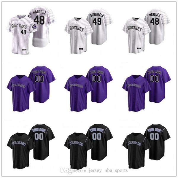 

2020 nolan arenado jersey mens charlie blackmon trevor story ian desmond daniel murphy kyle and black baseball jerseys custom stitched, Blue;black