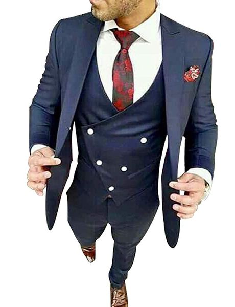 

mens 3 piece suit big tall tailored fit for men formal dress coat groom tuexdos jacketpantvest marriage tuxedo custom made formal suit, White;black