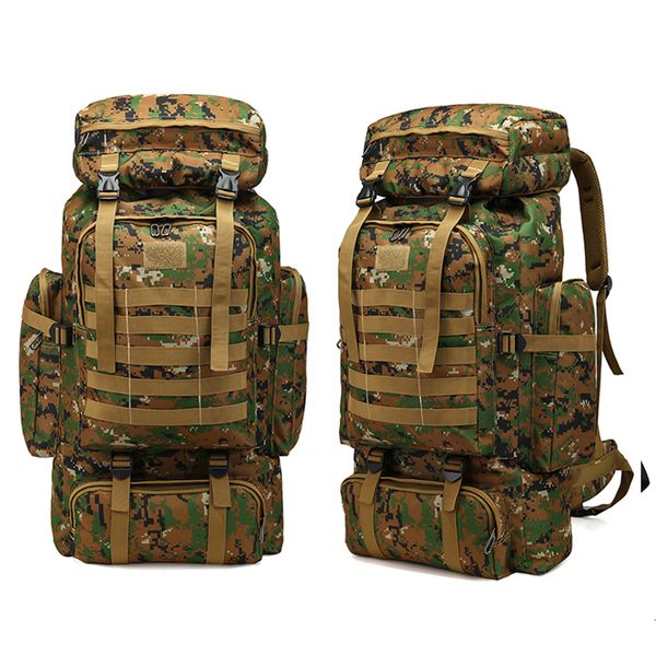 

outdoor tactical camouflage large capacity water resistance hiking bag