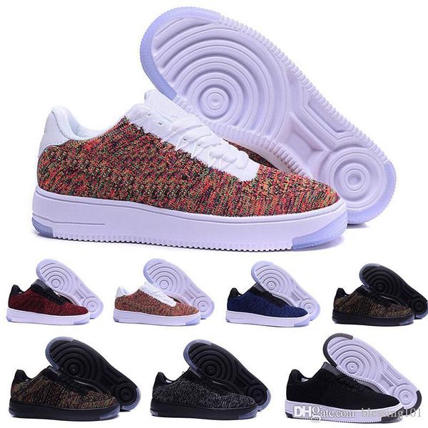

2018 new style fly line men women high low lover skateboard shoes 1 one knit eur size 40-45 mesh