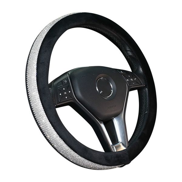 

car steering wheel cover for steering wheel with a diameter of 38 cm female furry cover