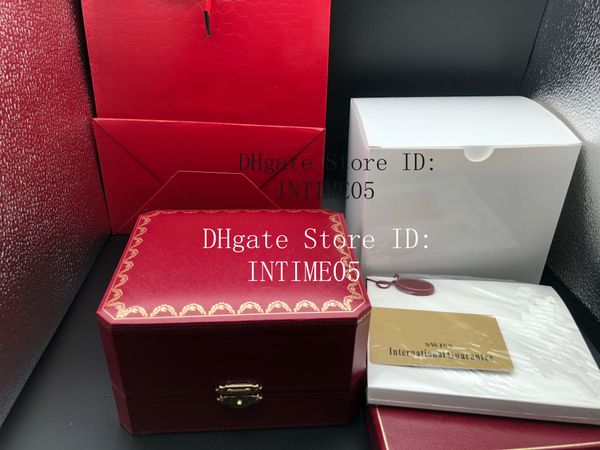 

factory supplier original red watch box low price mens watches boxes inner outer packing cases, Black;blue