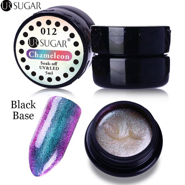 

ur sugar chameleon series uv gel polish soak off long lasting color coat painting gel nails uv polish varnish lacquer 5ml, Red;pink