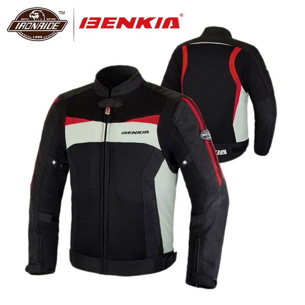 

benkia motorcycle jacket man motocross jacket moto protection moto motorbike riding clothing for summer m-4xl