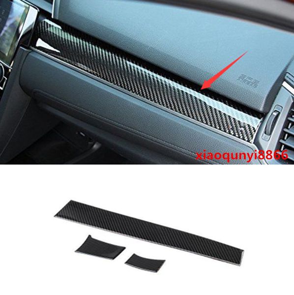 For Honda Civic 10th 2016 2018 Carbon Fiber Dashboard Decorative Panel Cover Trim Car Interior Accessories India Semi Truck Accessories Interior From