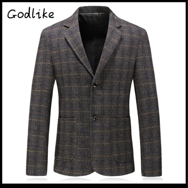 

godlike 2018 new small suit men's single jacket men's fashion business blazer jacket/ mens suits jacket, White;black